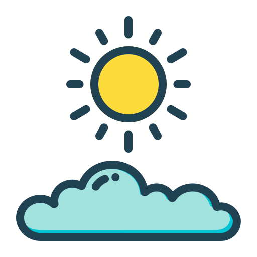 Mostly sunny - Free weather icons
