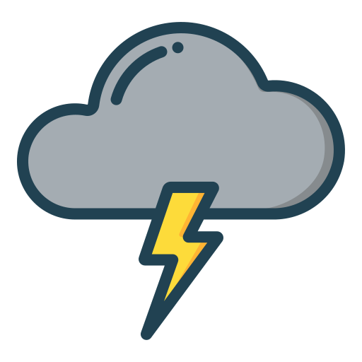 Thunderbolt Generic Outline Color icon