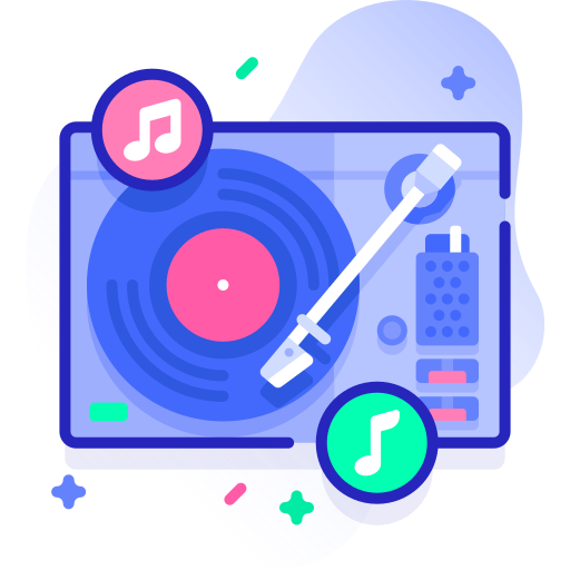 Vinyl player free icon