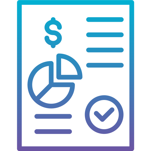 reporte de negocios icono gratis