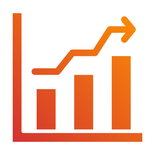 Graph Generic Flat Gradient Icon