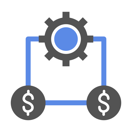 administración del dinero icono gratis