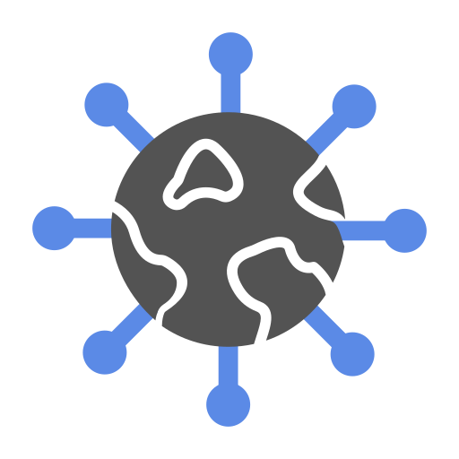 en todo el mundo icono gratis