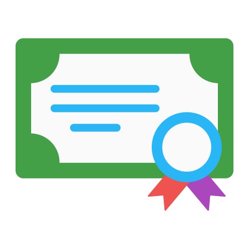 Certificate free icon Certificate free icon
