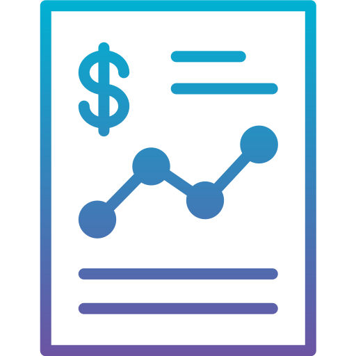 reporte de negocios icono gratis