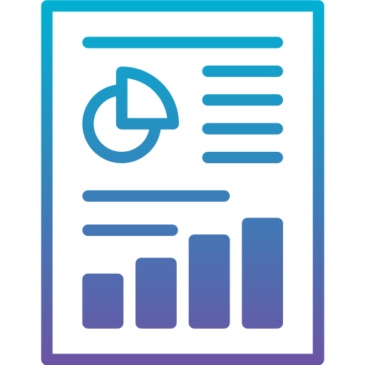 reporte de negocios icono gratis