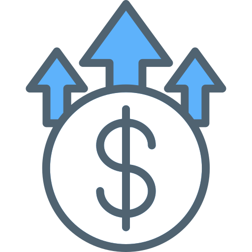 ganancia icono gratis