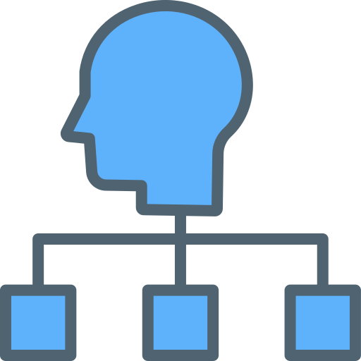 Hierarchical structure Generic Blue icon