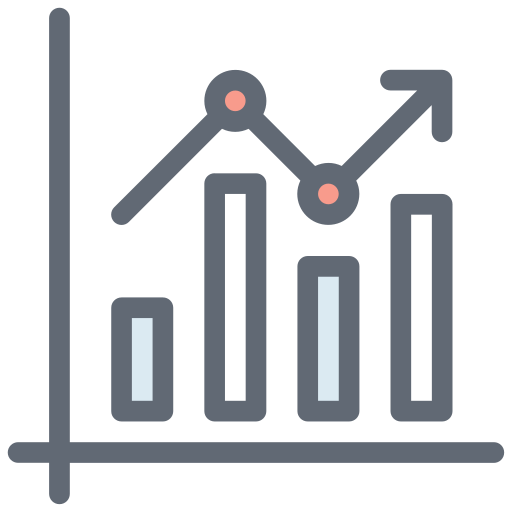 gráfico de barras icono gratis