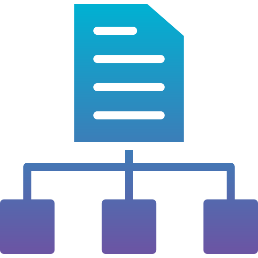 estructura jerarquica icono gratis