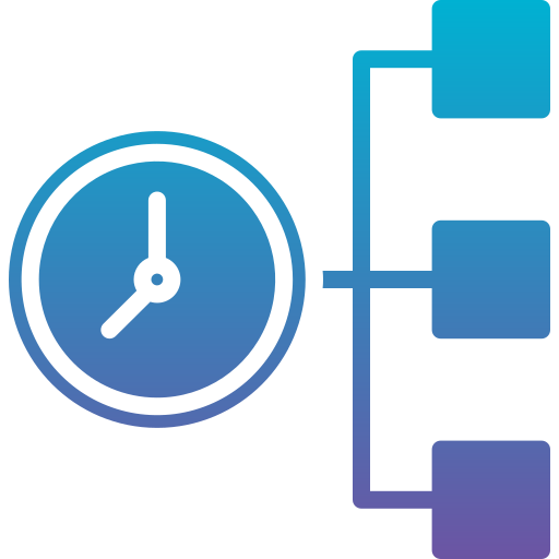 gestión del tiempo icono gratis