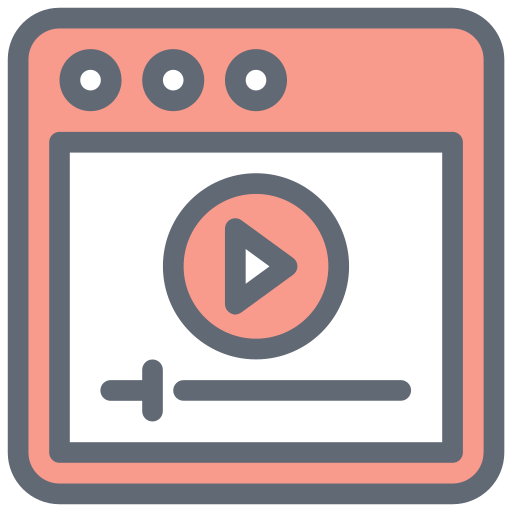 reproductor de video icono gratis