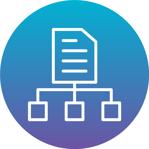 estructura jerarquica icono gratis