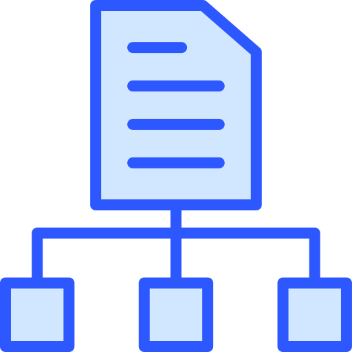 estructura jerarquica icono gratis