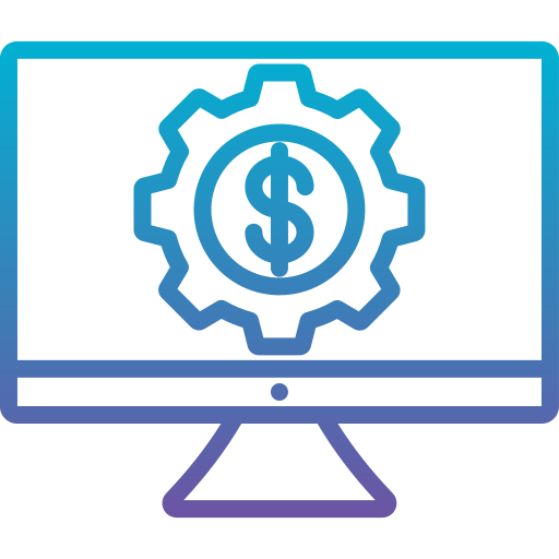 pago en línea icono gratis