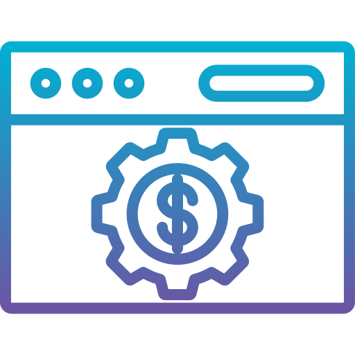 pago en línea icono gratis