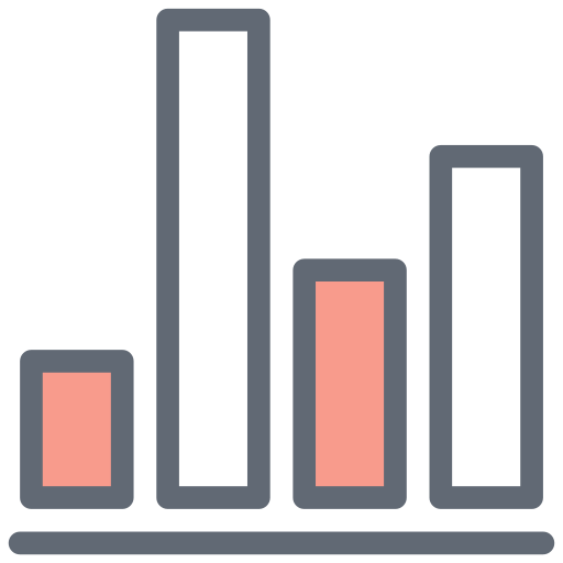 tabla de crecimiento icono gratis