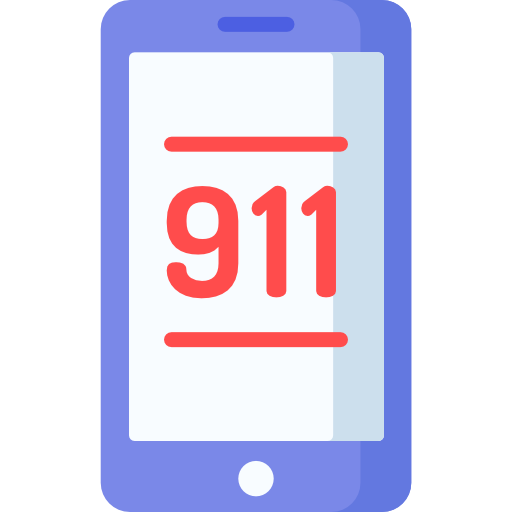 llamada de emergencia icono gratis