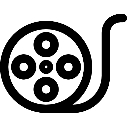 carrete de película icono gratis