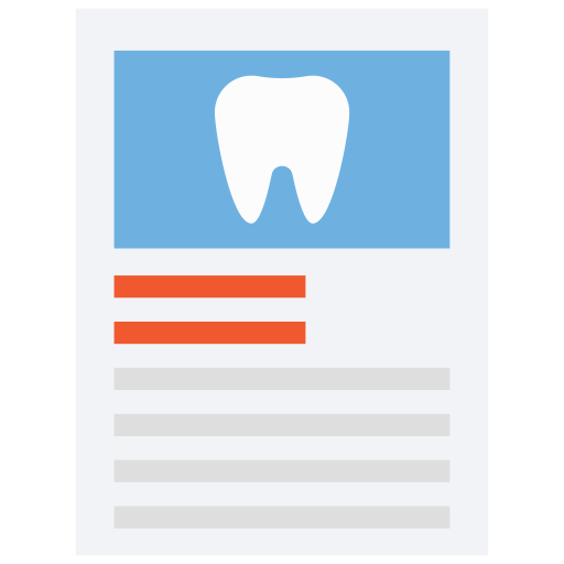 informe odontológico icono gratis