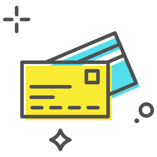 Credit card Generic Color Omission icon