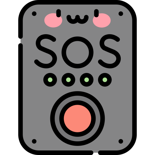 Sos Kawaii Lineal color icon