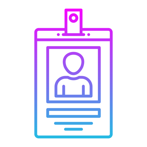 Удостоверение личности бесплатно иконка Удостоверение личности бесплатно иконка
