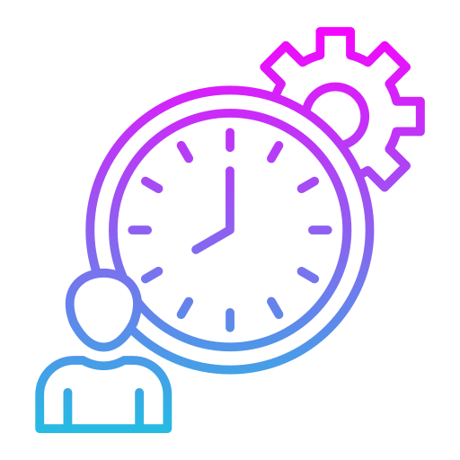 gestión del tiempo icono gratis