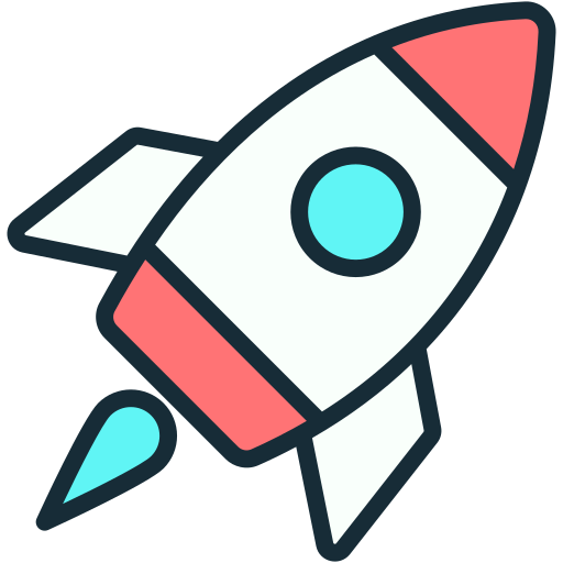 Rocket Generic Outline Color icon