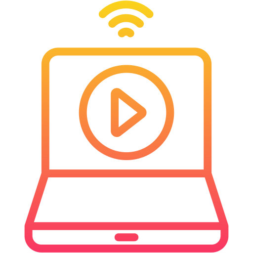 vídeo en línea icono gratis