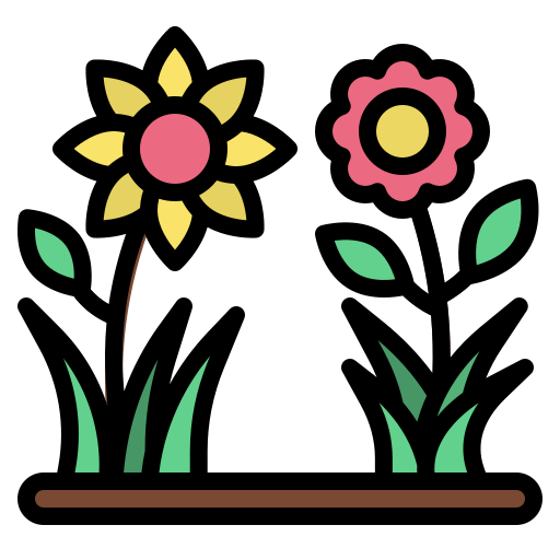 Flower Generic Outline Color icon