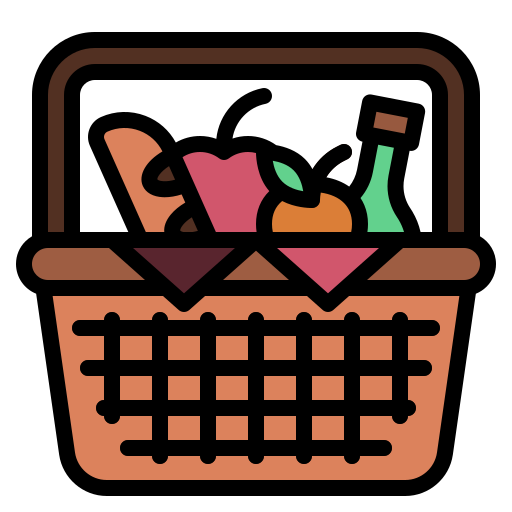 Picnic basket - Free holidays icons