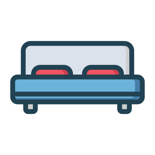 Double bed Generic Outline Color icon