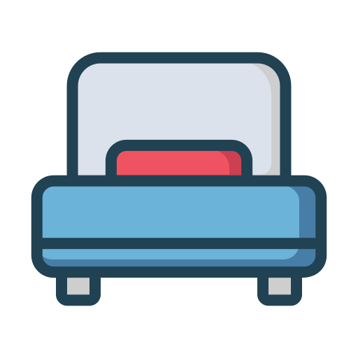 cama individual icono gratis