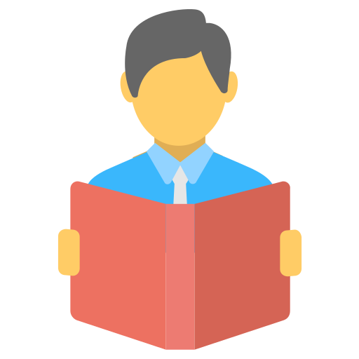 lendo um livro grátis ícone lendo um livro grátis ícone