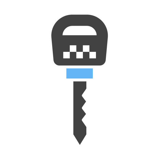 Car key Generic Blue icon