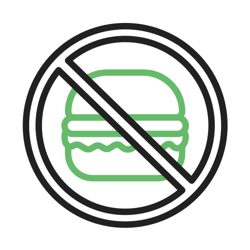 No fast food Generic Outline Color icon