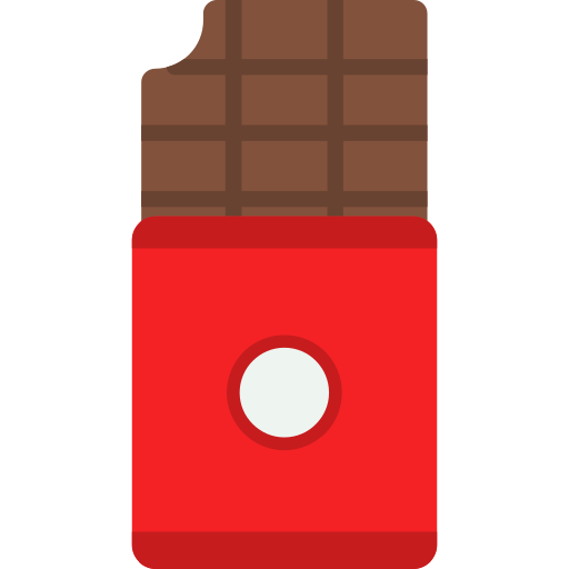 barra de chocolate icono gratis