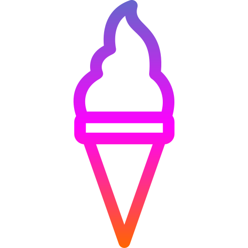 Ice cream cone Generic Gradient icon