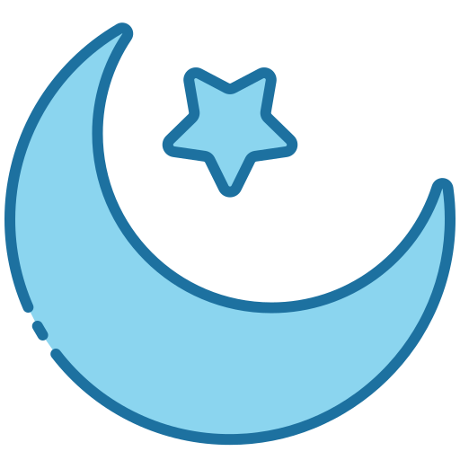 luna creciente icono gratis