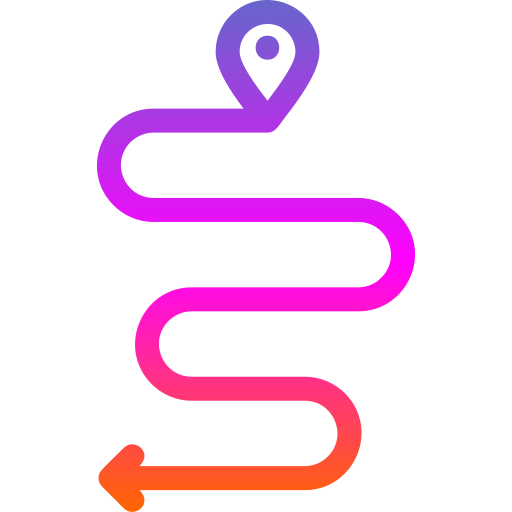 mapa vial icono gratis