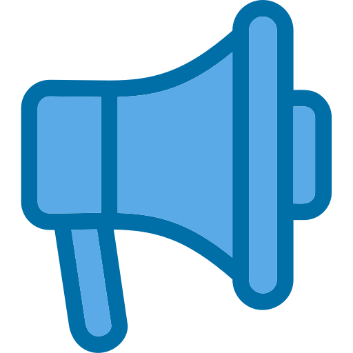 Loud speaker Generic Blue icon