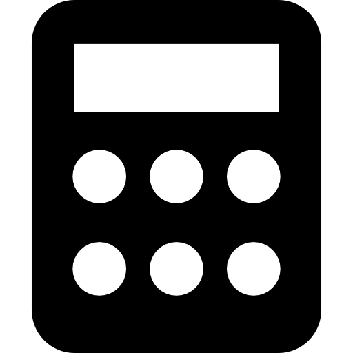 calculadora de matemáticas escolares icono gratis