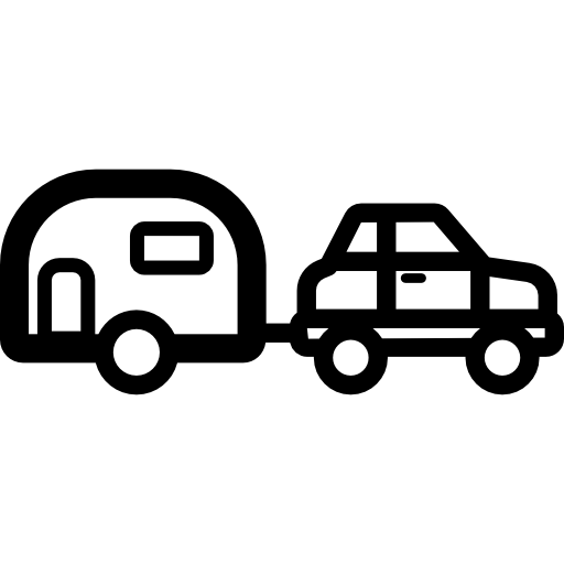 Auto mit anhänger - Kostenlose transport Icons