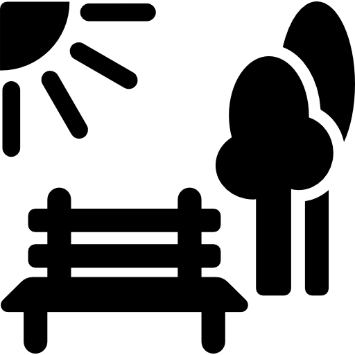 parque soleado icono gratis