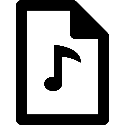 archivo de música quaver icono gratis