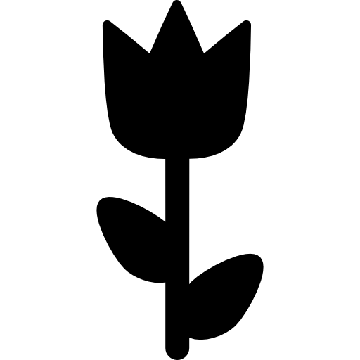 flor de tulipán icono gratis