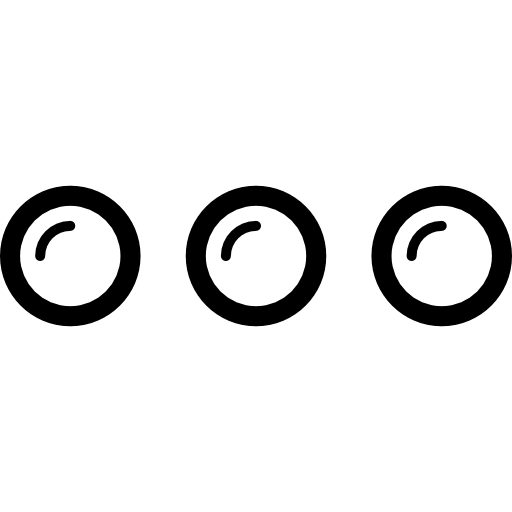 Three Horizontal Buttons - Free shapes icons