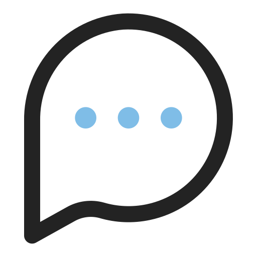 Chat Generic Outline Color icon