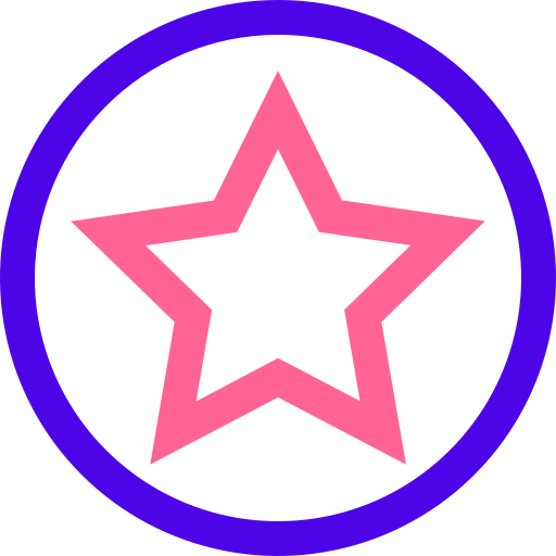 Star Generic Outline Color icon